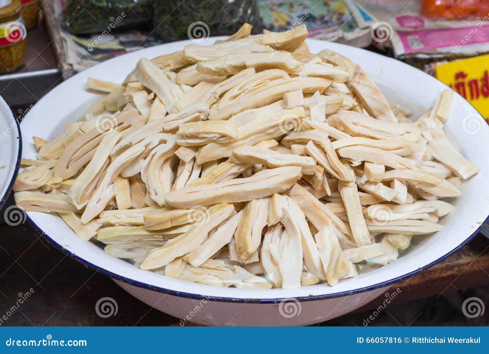 Sliced Chinese Bamboo Shoots Stock Photo Image of shoot, nourishment