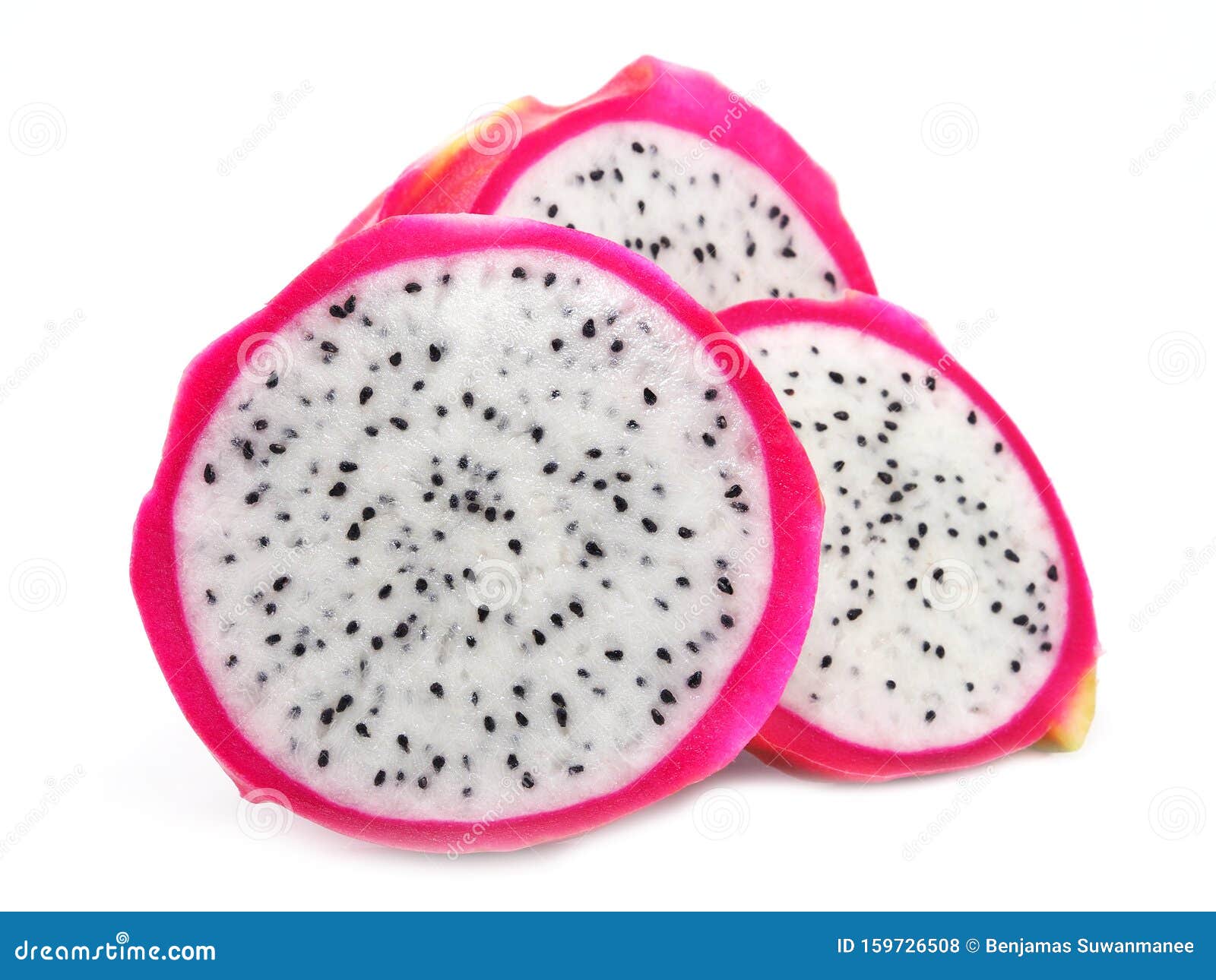 Sliced dragon fruit stock photo. Image of exotic, dragon 159726508