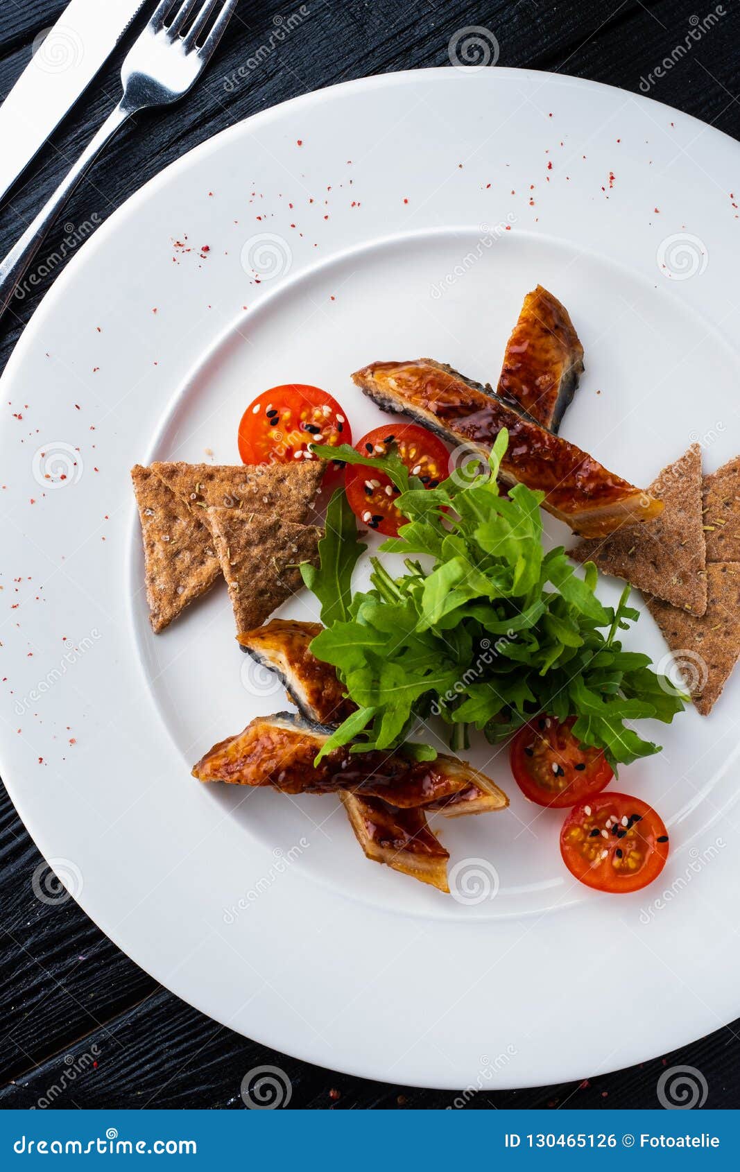 Sliced Eel in Flavored Soy Sauce Glaze. Stock Photo Image of sauce