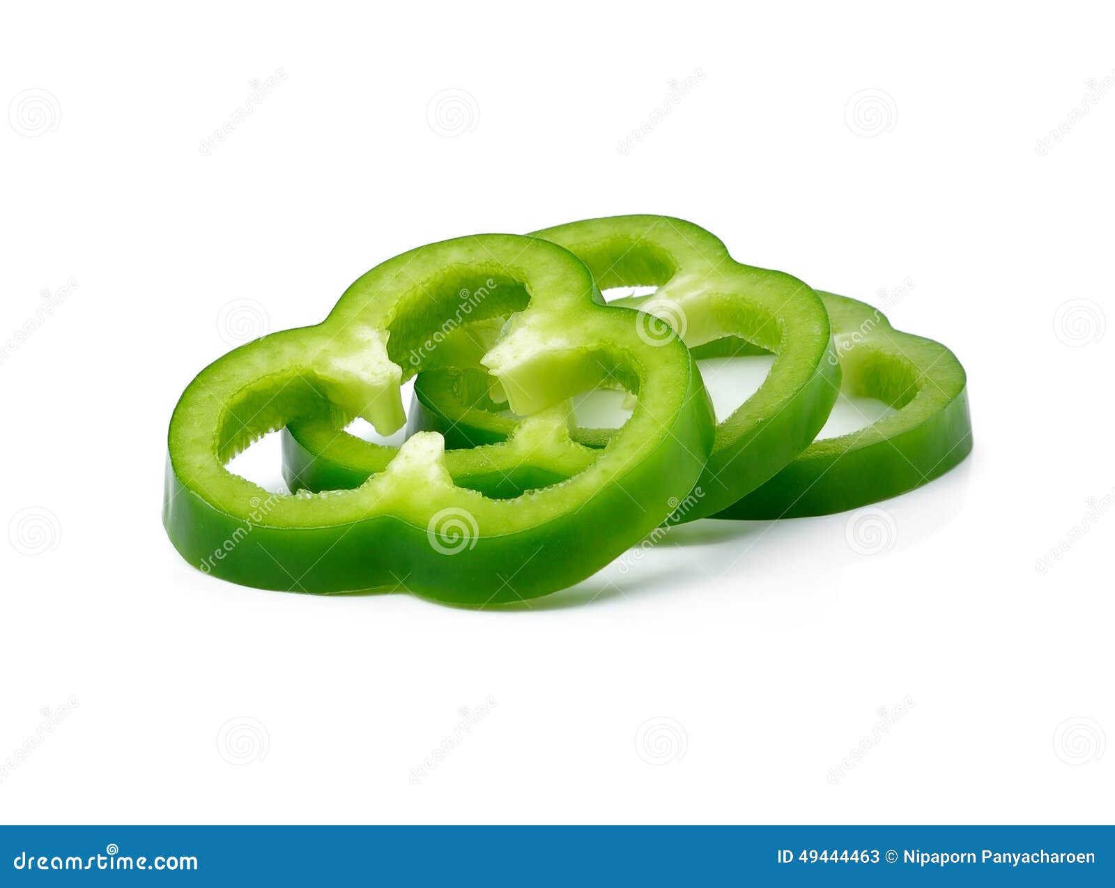 Sliced green pepper stock image. Image of paprica, sliced 49444463