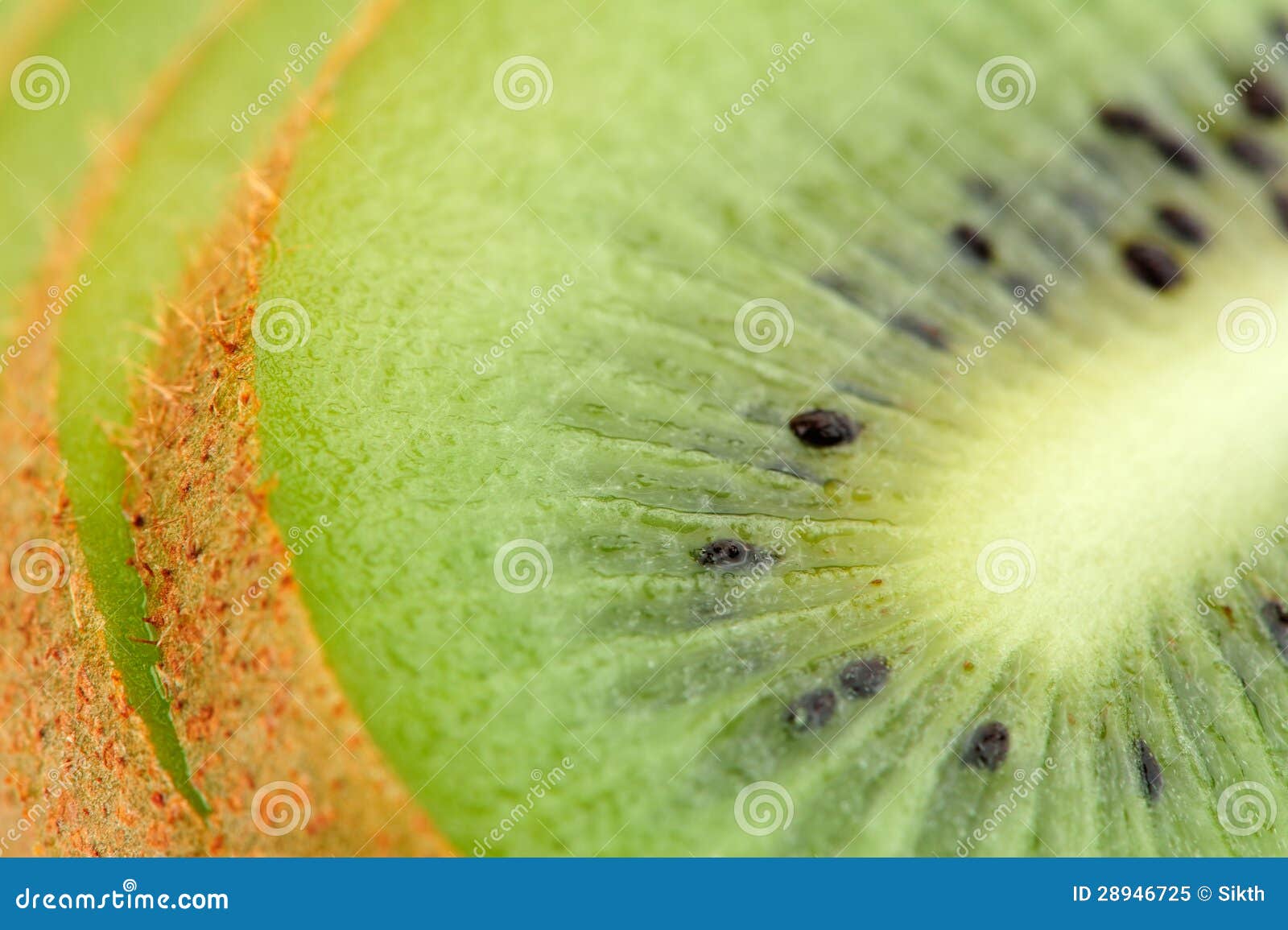 Sliced Kiwi Fruit CloseUp stock image. Image of eating 28946725