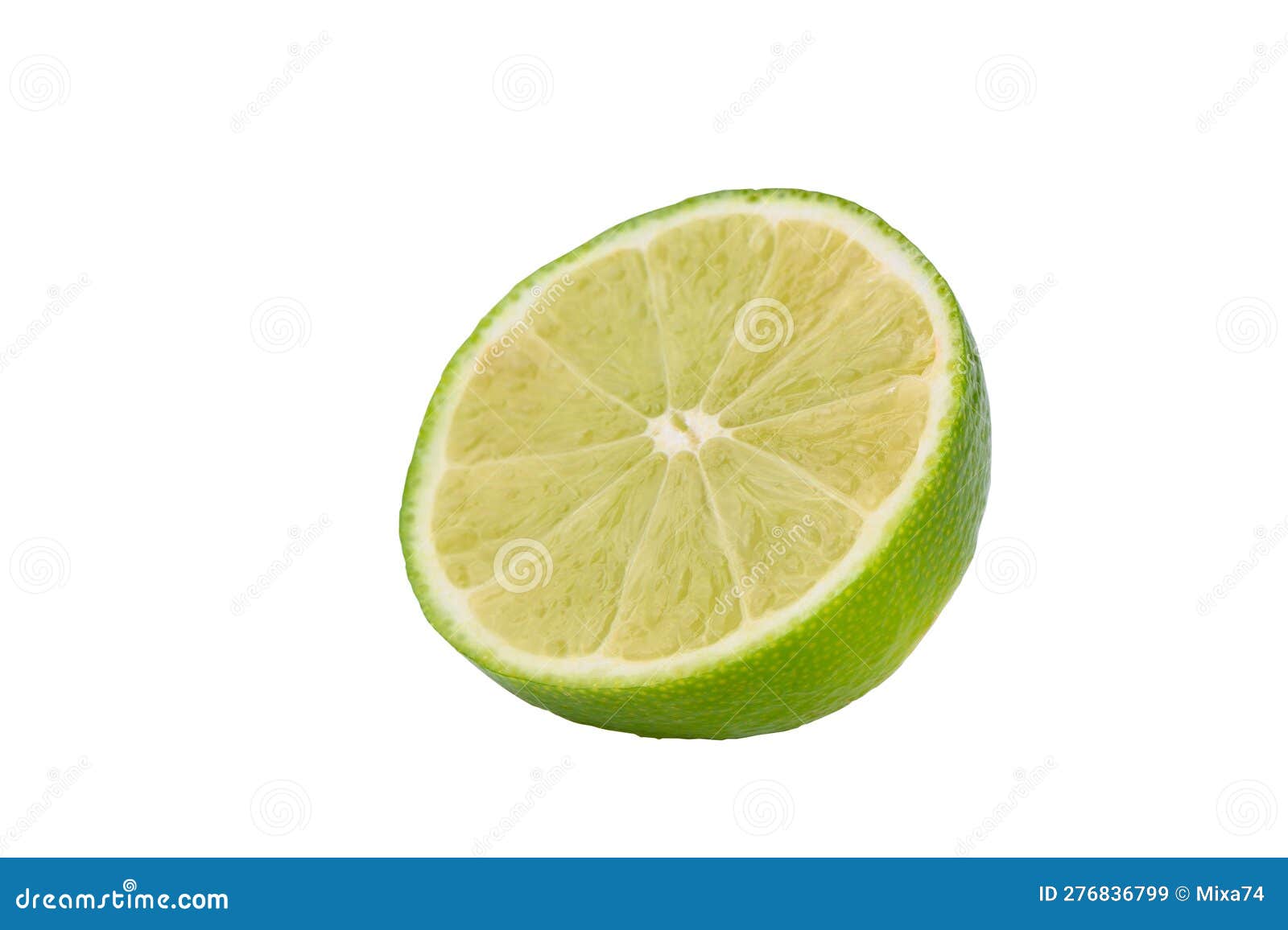 Sliced ??lime on White Background Isolate 1 Stock Image Image of