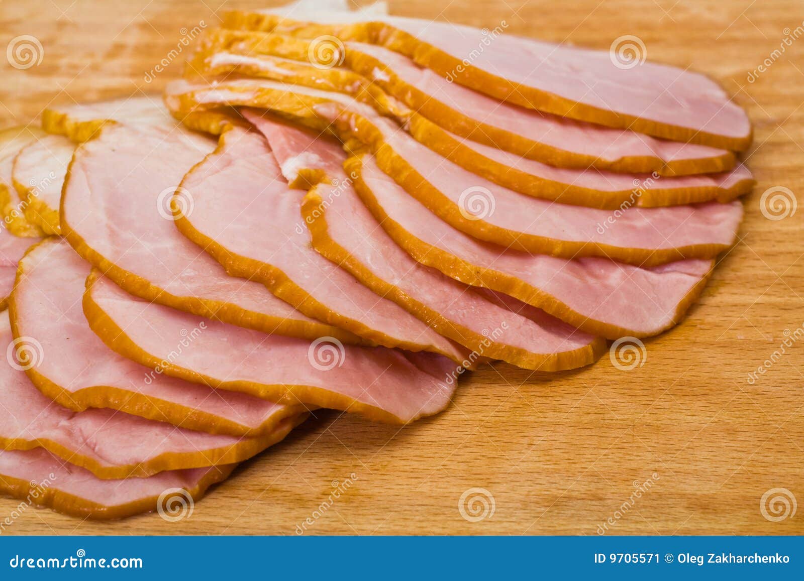 Sliced meat stock image. Image of pink, meal, healthy 9705571