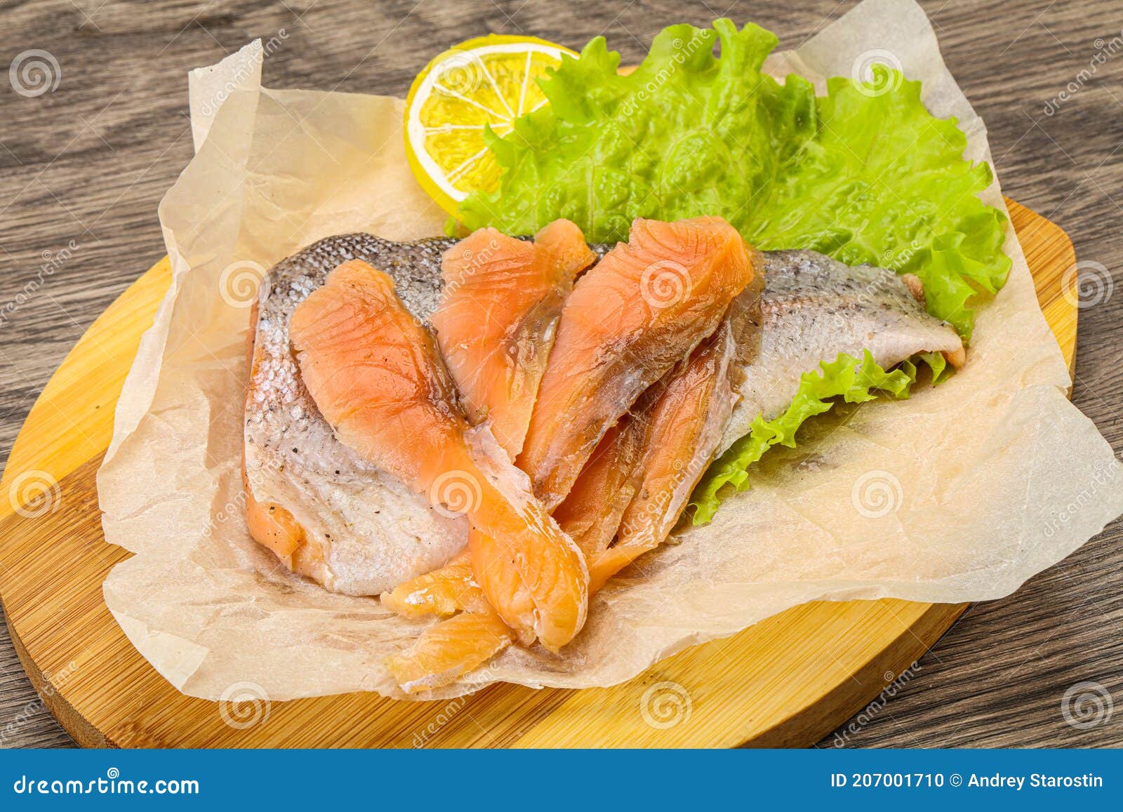Sliced Natural Wild Trout Fillet Stock Photo Image of slice, healthy 207001710