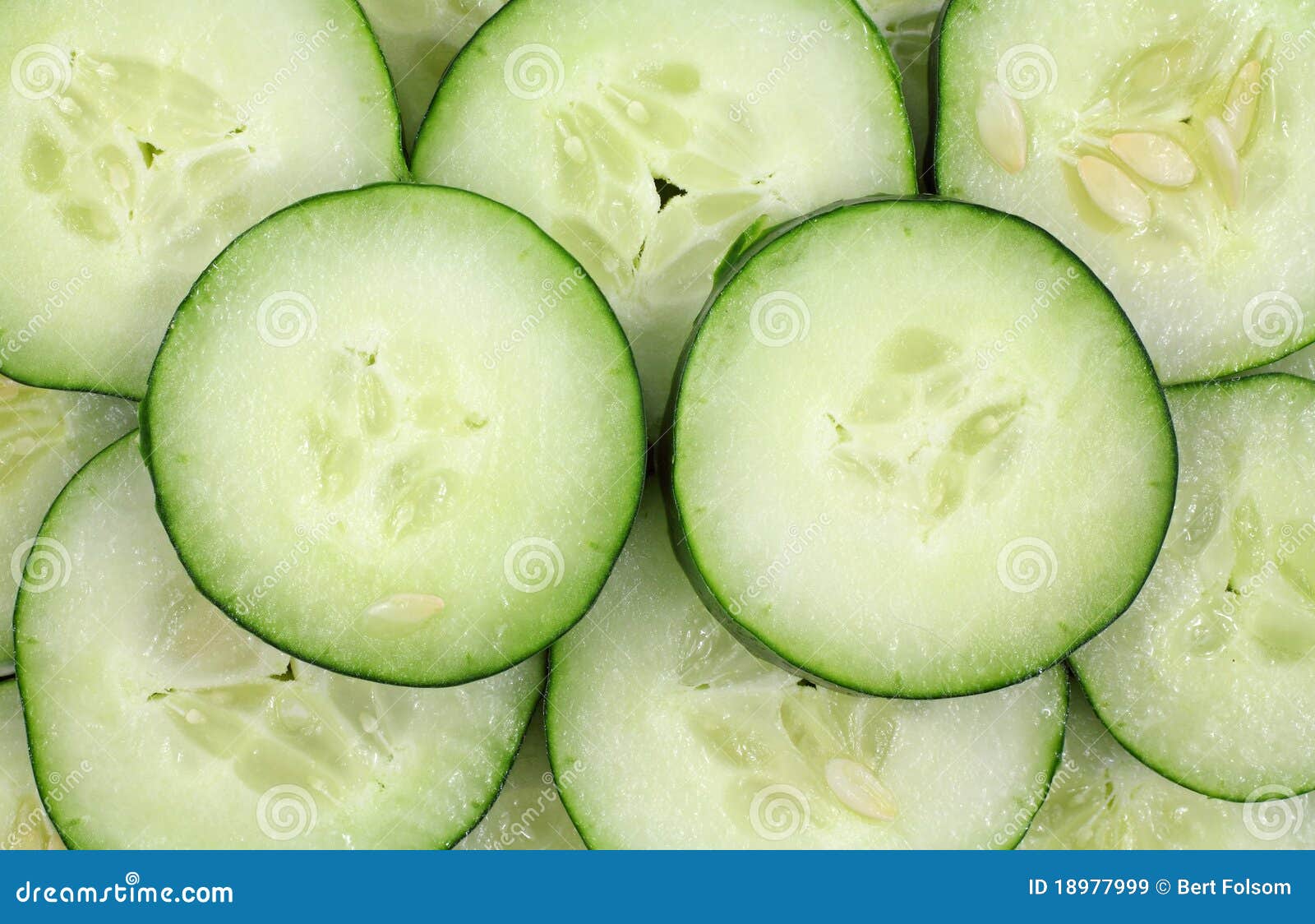 sliced organic cucumbers