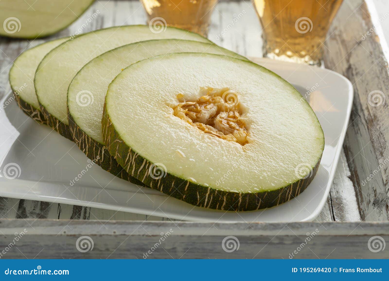 sliced piel de sapo melon