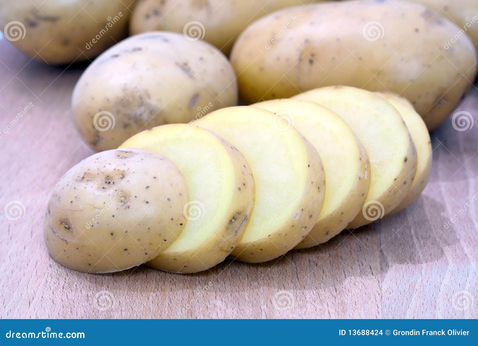 Sliced potatoes stock photo. Image of vegetable, ingredient - 13688424