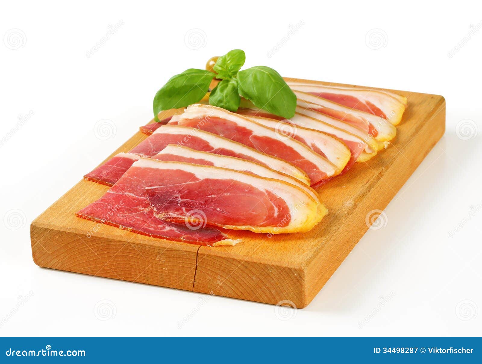 Sliced prosciutto crudo stock image. Image of pork, cuisine 34498287