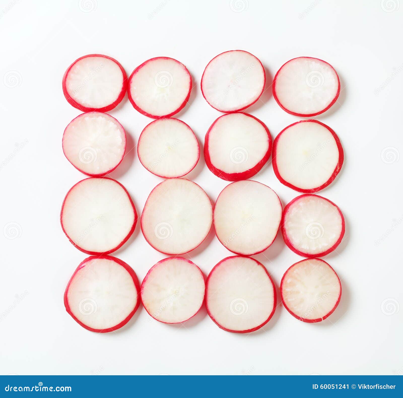 Sliced radishes stock image. Image of clean, round, studio 60051241