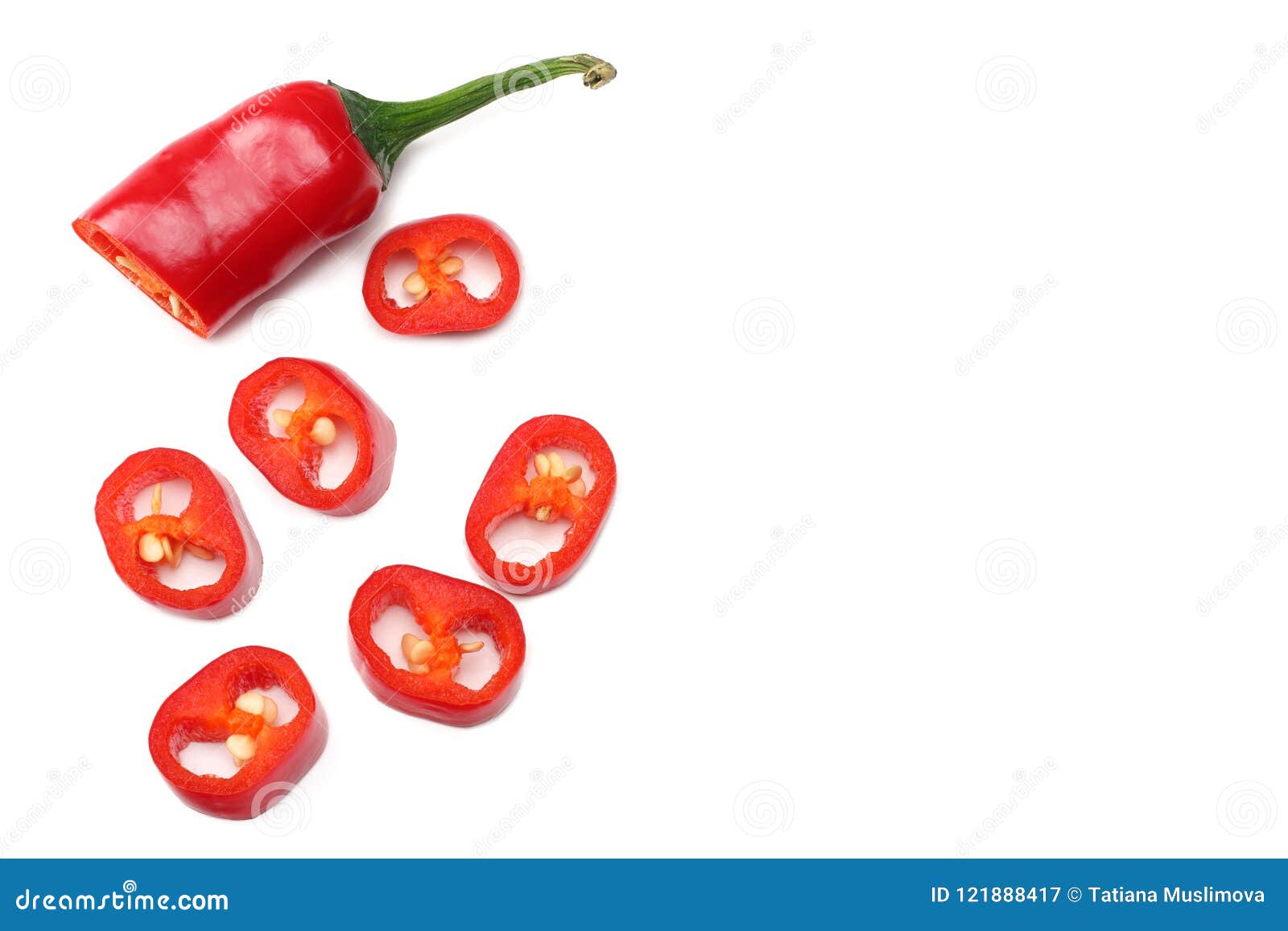 Sliced Red Chili Peppers Background Top View Stock Image - Image of object, organic: 121888417