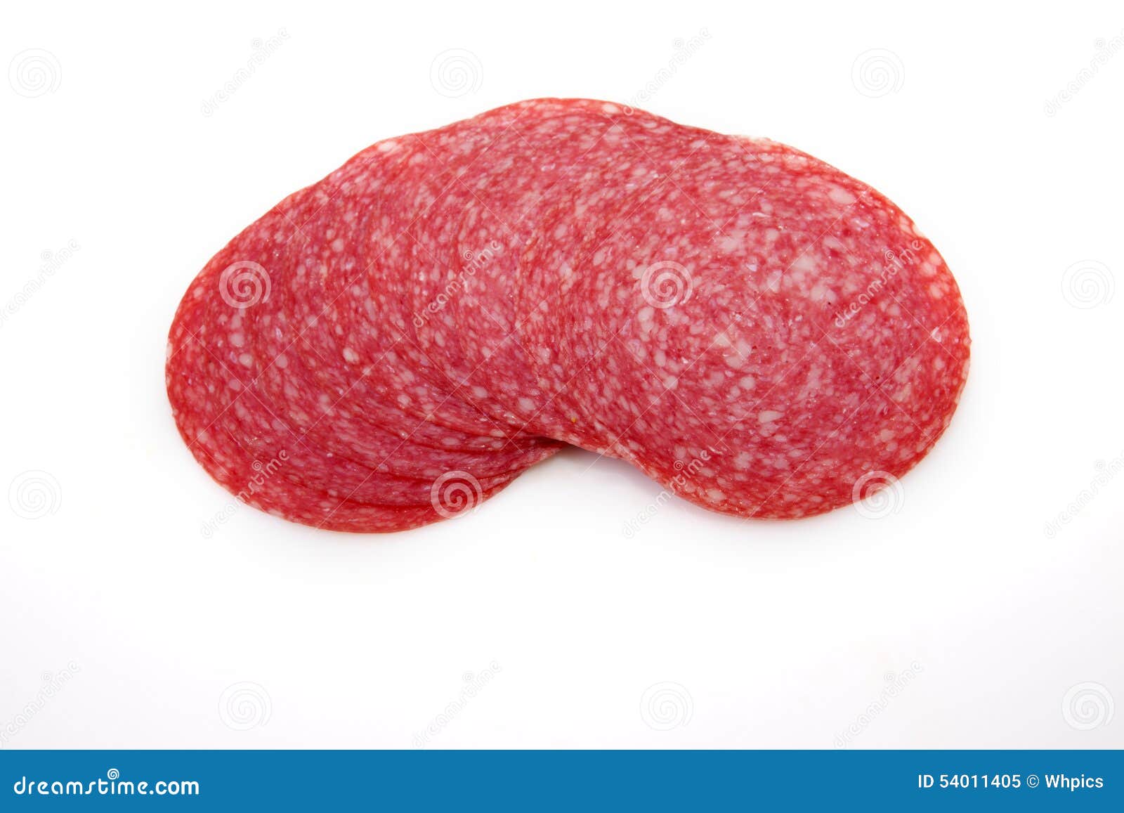 Sliced salami stock image. Image of product, delicacy 54011405
