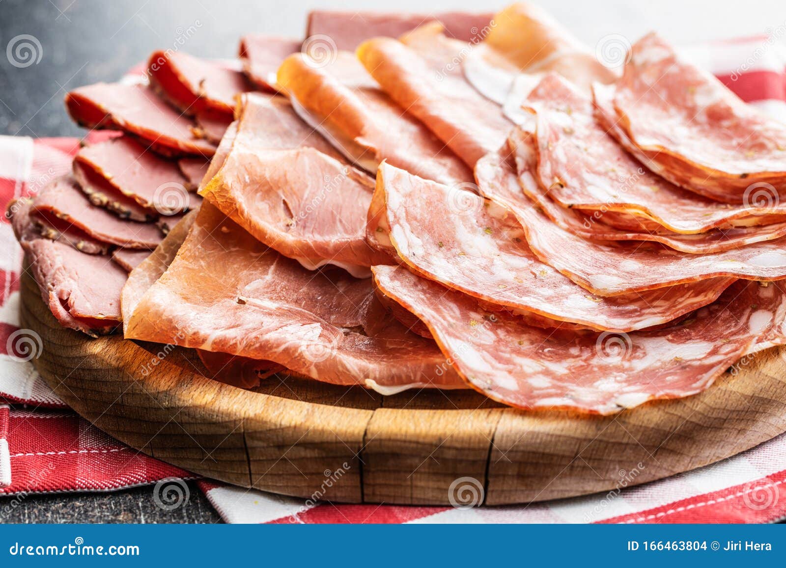 Sliced Salami, Prosciutto and Roast Beef Stock Photo Image of parma