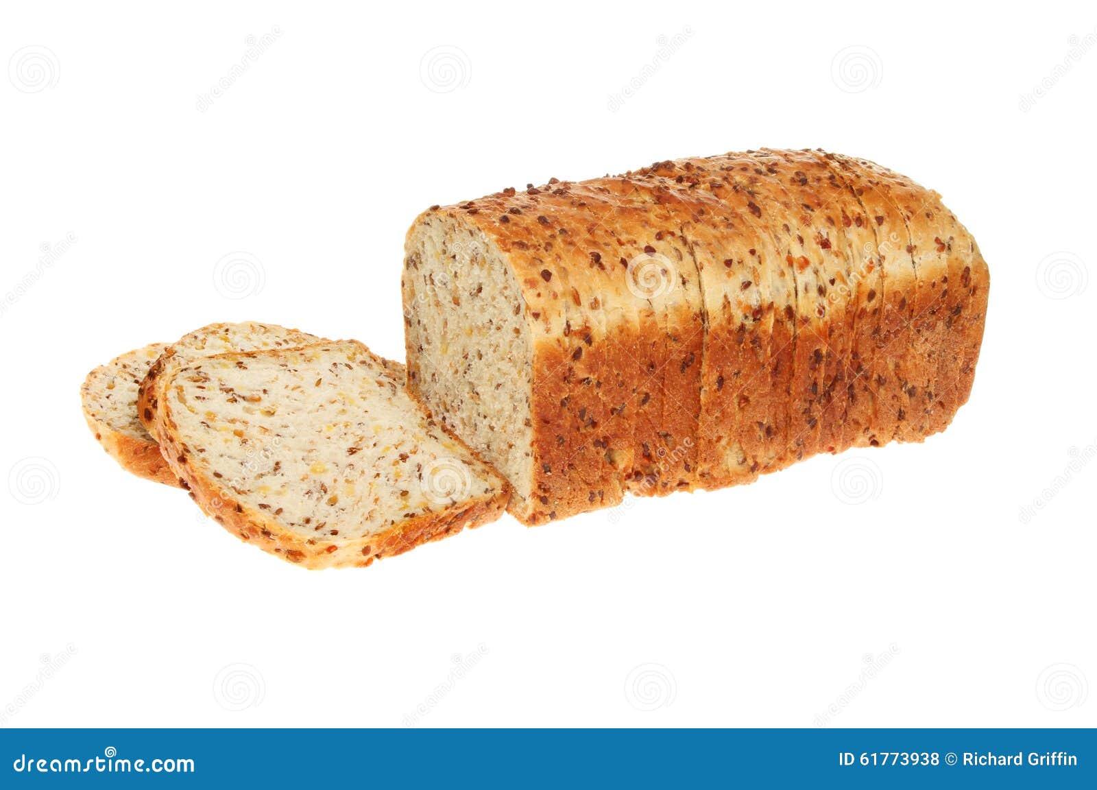 Sliced Soya and Linseed Loaf Stock Photo Image of baked, seed 61773938