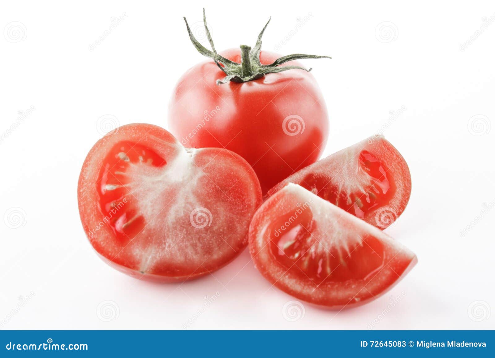 Sliced tomatoes stock image. Image of juicy, eating, twig 72645083