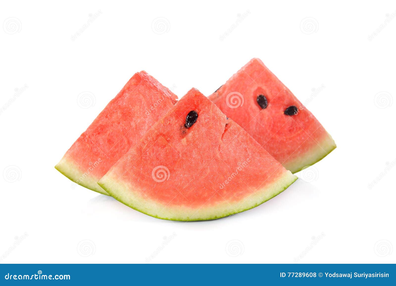 Sliced Watermelon with Seed on White Background Stock Photo Image of