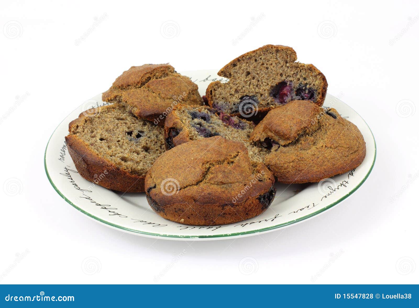 Sliced Whole Wheat Bran Muffins Stock Photo Image of bran, healthy 15547828