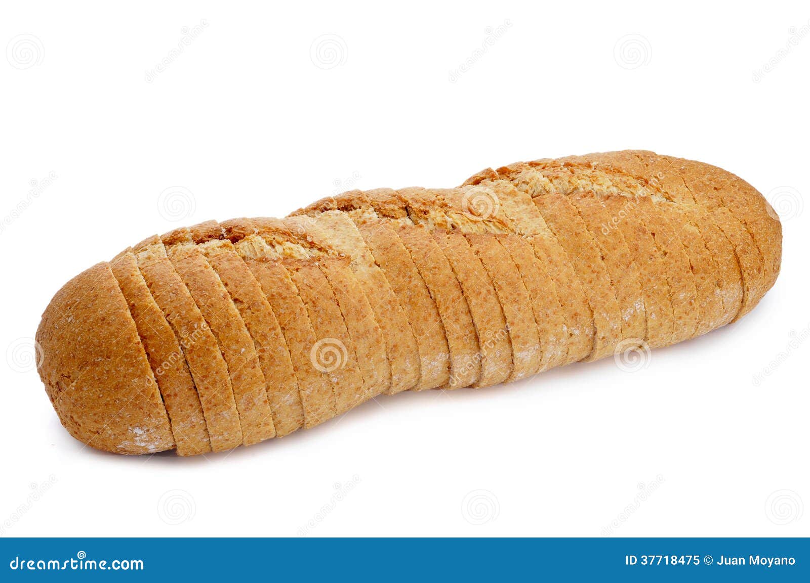 Sliced whole wheat bread stock image. Image of recipe 37718475