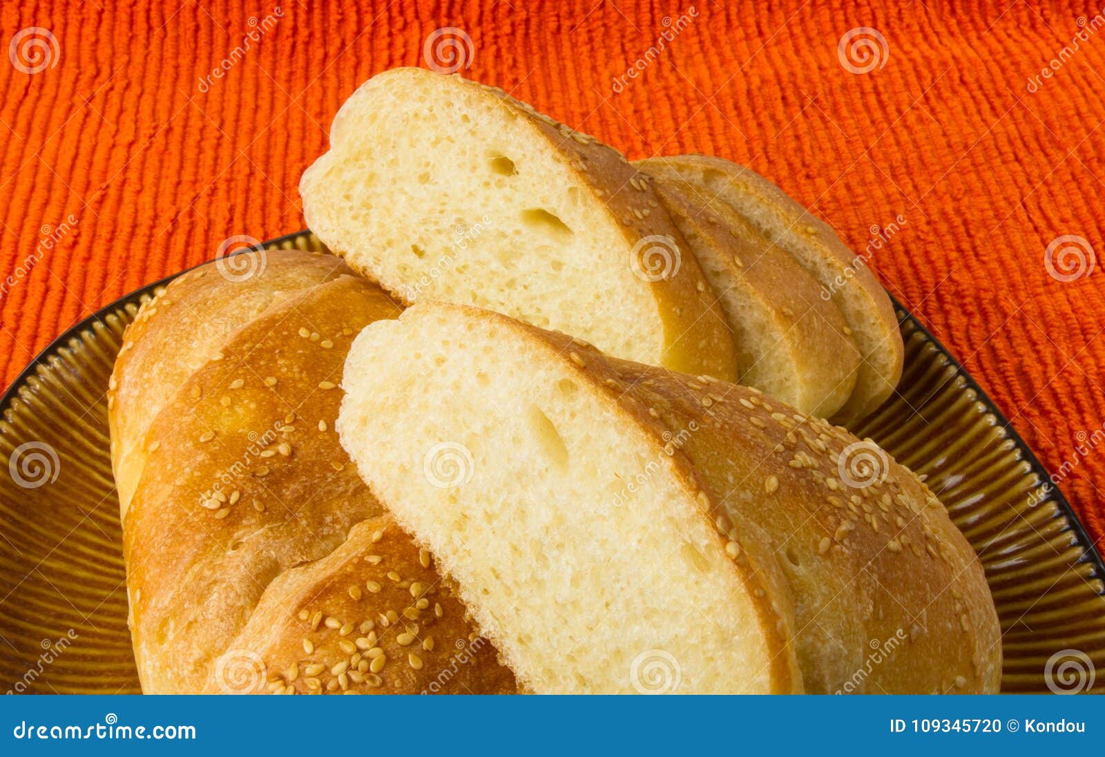 Sliced whole wheat breads stock photo. Image of loaf 109345720