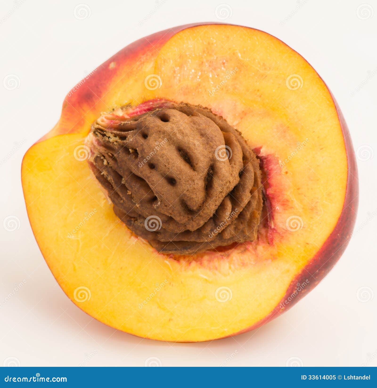 Sliced â€‹â€‹nectarine Fruit with Pits Stock Image Image of eating