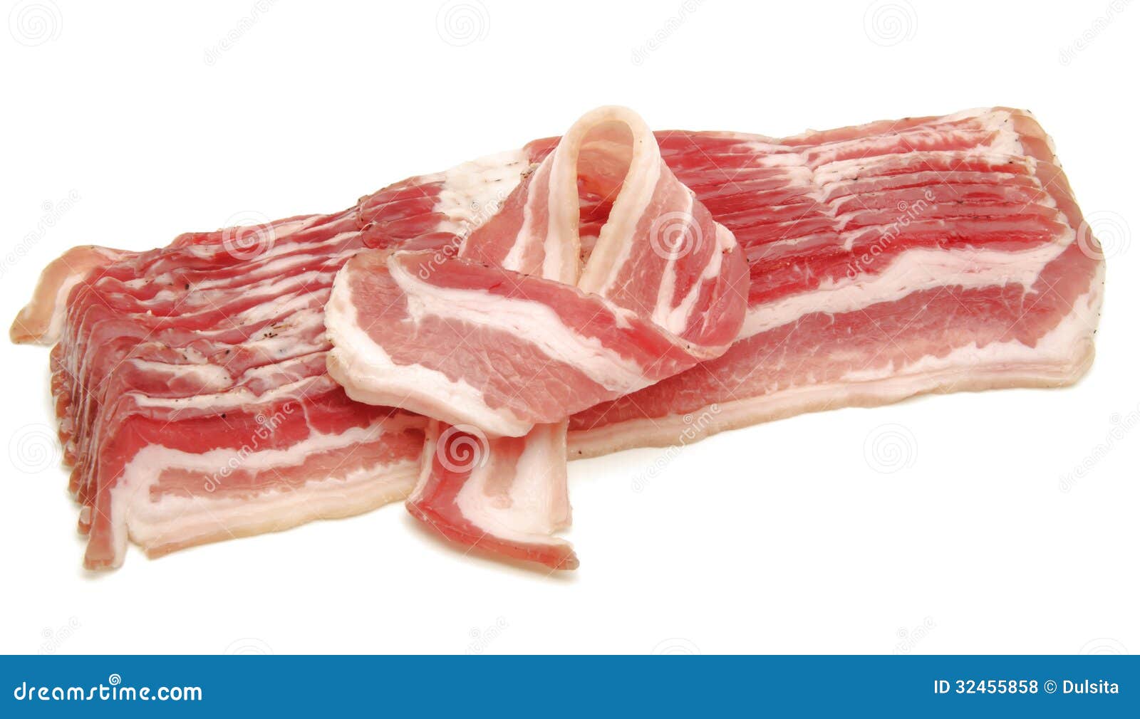 Slices of bacon stock photo. Image of typical, spain 32455858