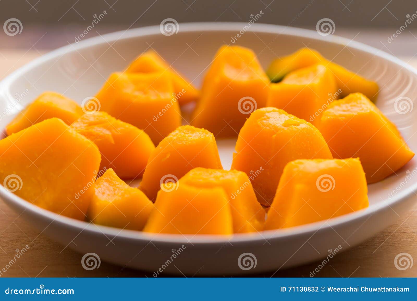 Slices of boiled pumpkin stock photo. Image of sweet 71130832