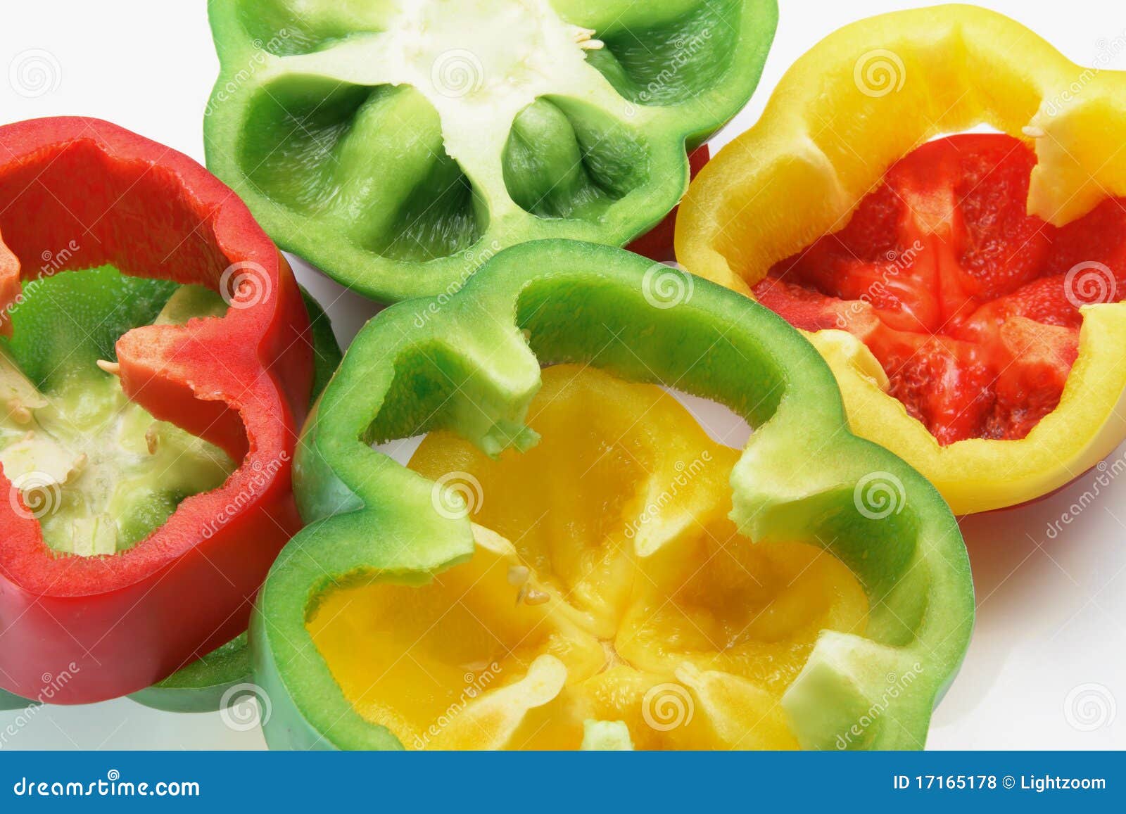 slices on capsicums