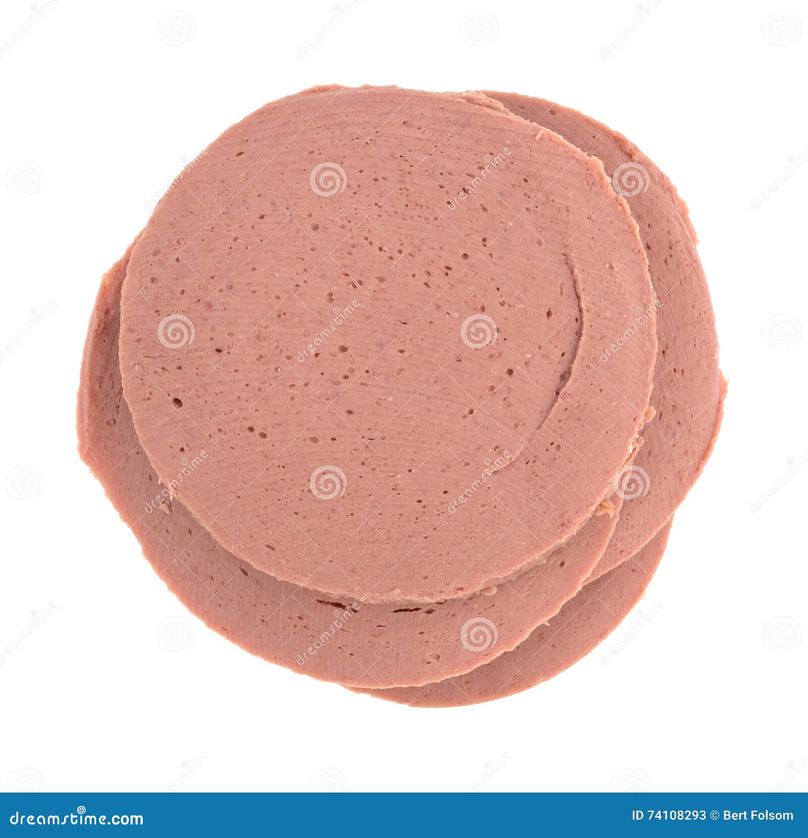 Slices of Chicken Bologna Top View Stock Image Image of slices, snack 74108293