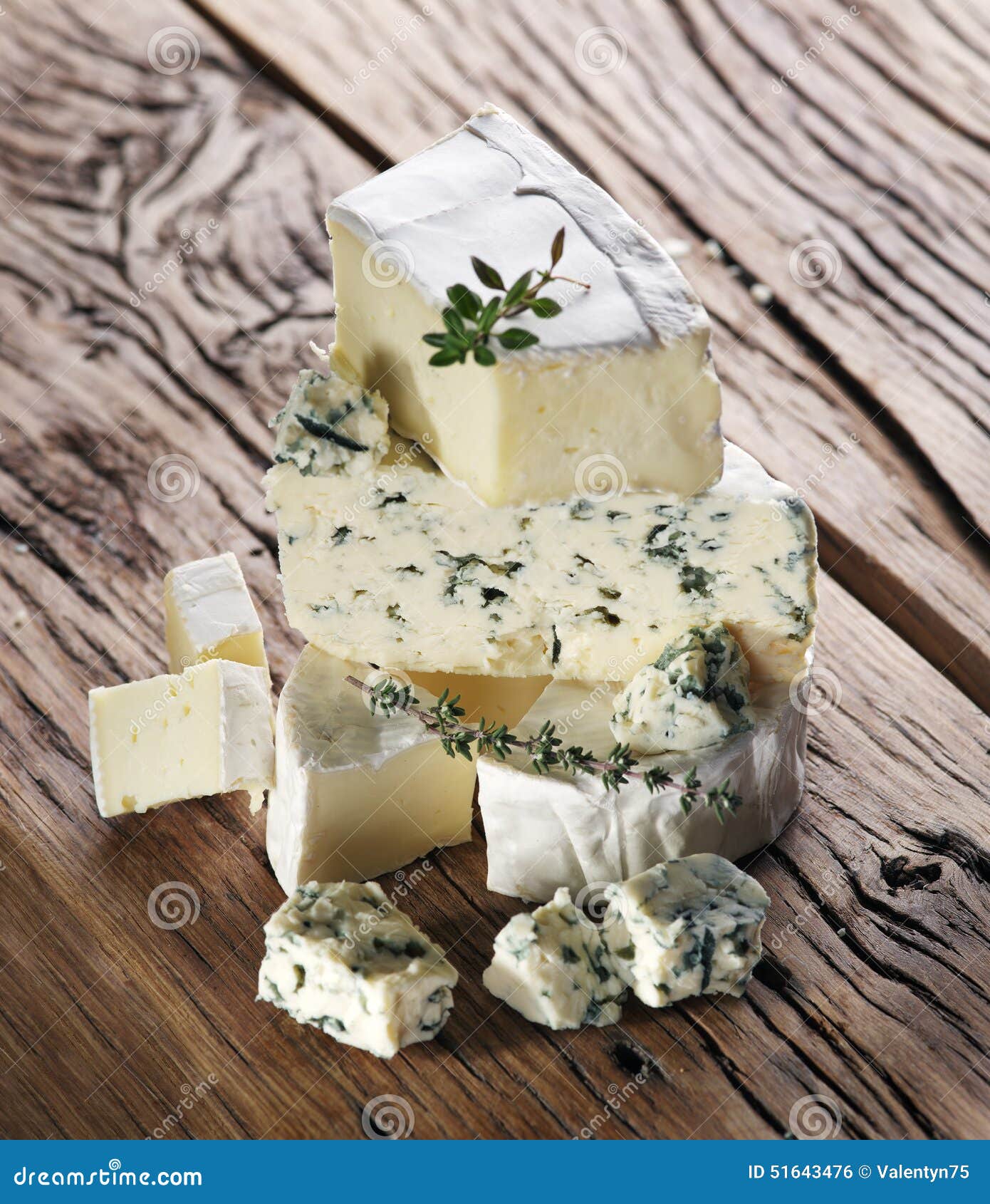 Slices of Danish Blue Cheese. Stock Photo Image of glass, lunch 51643476
