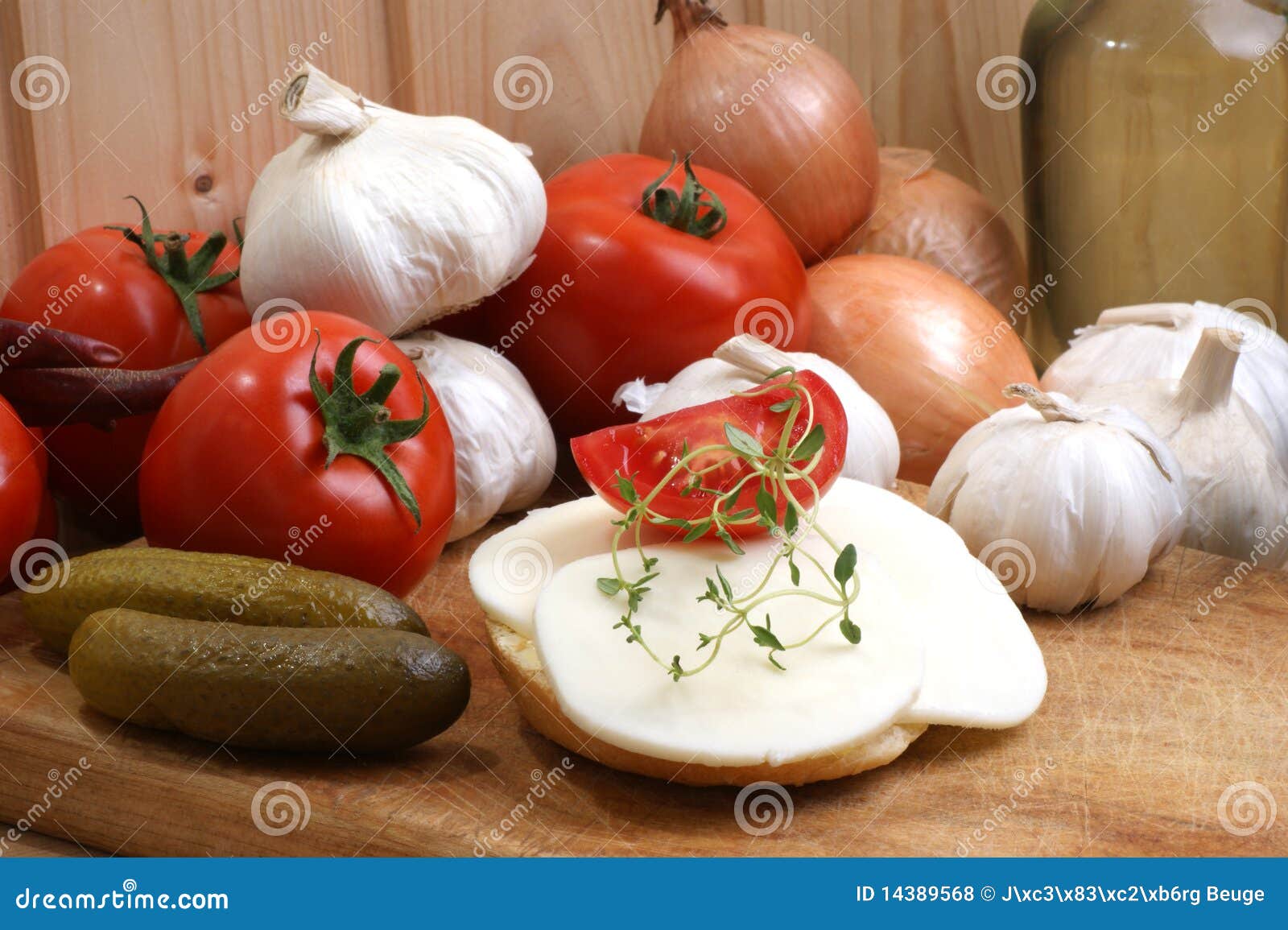 Slices Organic Mozzarella Cheese on Bread Stock Photo Image of taste, fresh 14389568