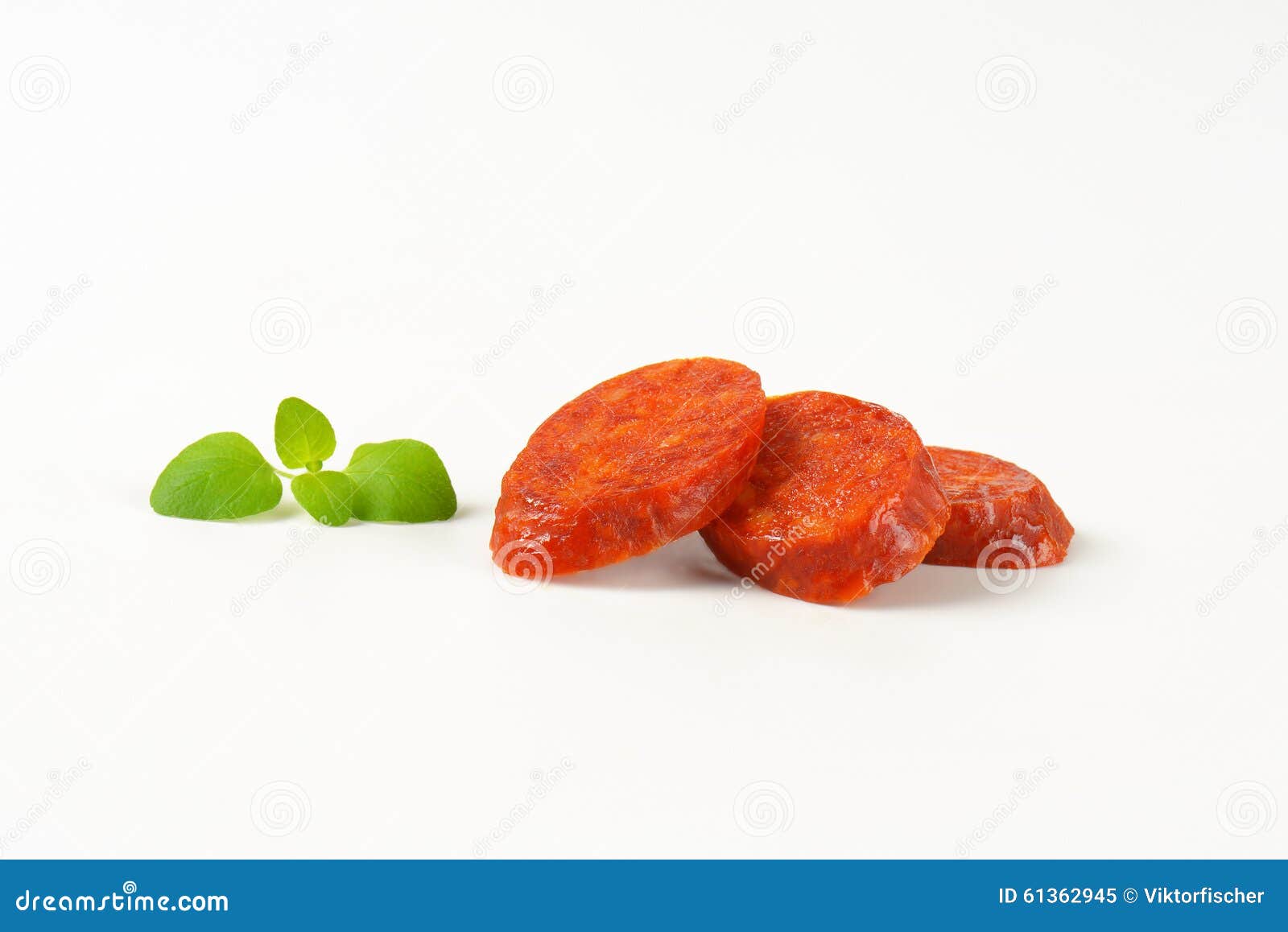 Slices of Pepperoni Sausage Stock Image Image of fresh, unhealthy 61362945