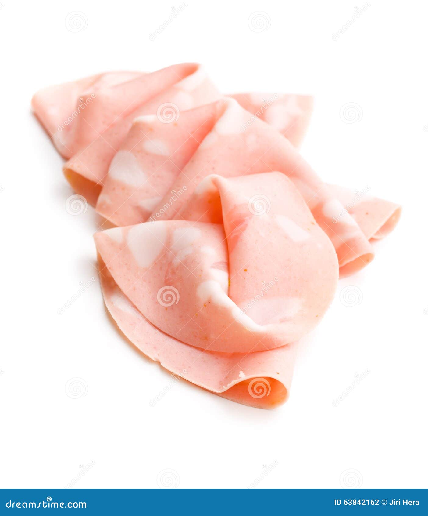 Slices Of Sausage Mortadella Stock Photo Image of meal, protein 63842162