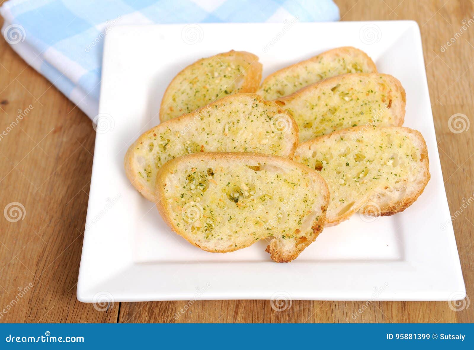 Slices Toasted Garlic Bread Stock Images Download 1,036 Royalty Free