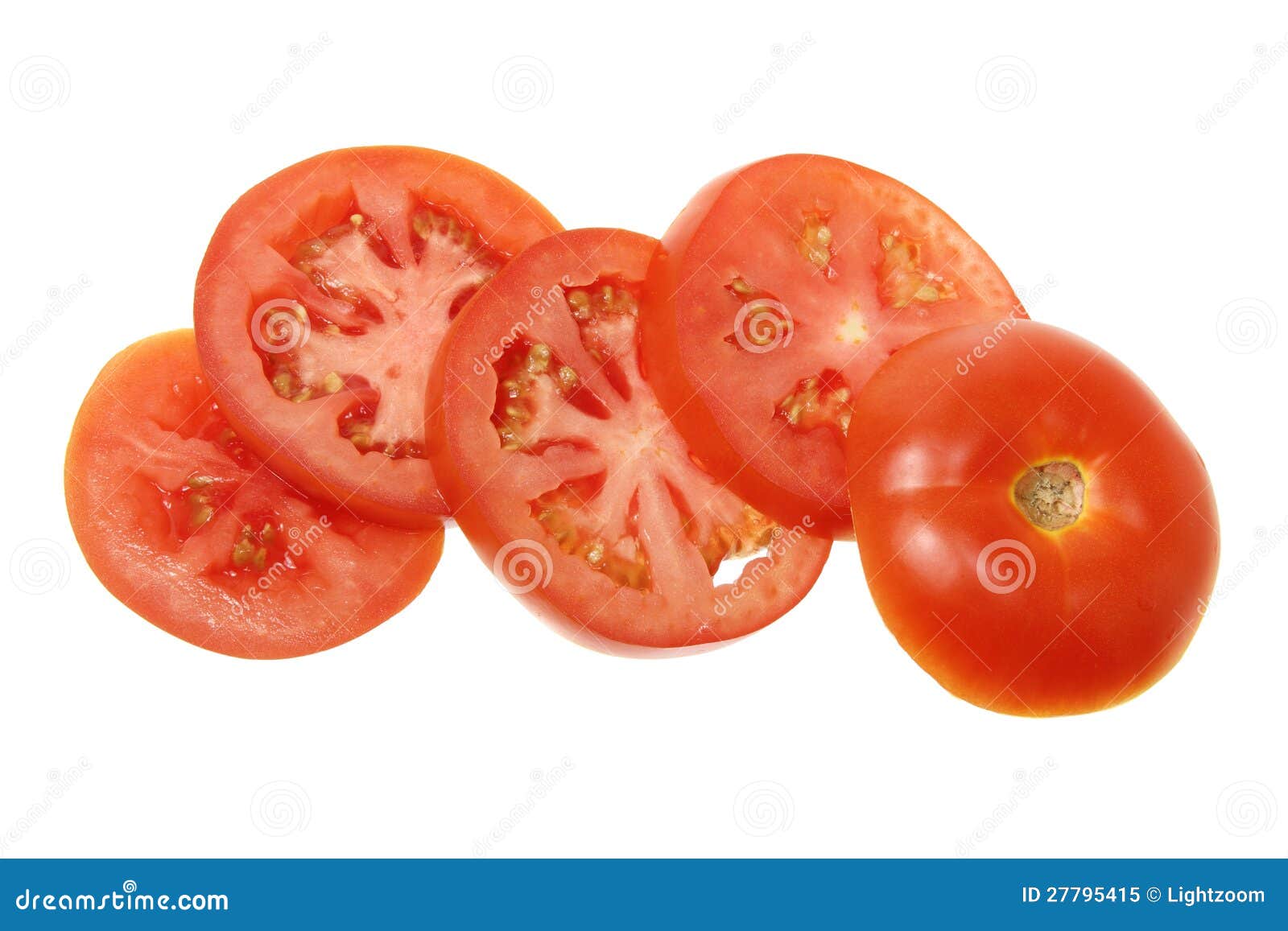 Slices of Tomato stock image. Image of pieces, organic 27795415