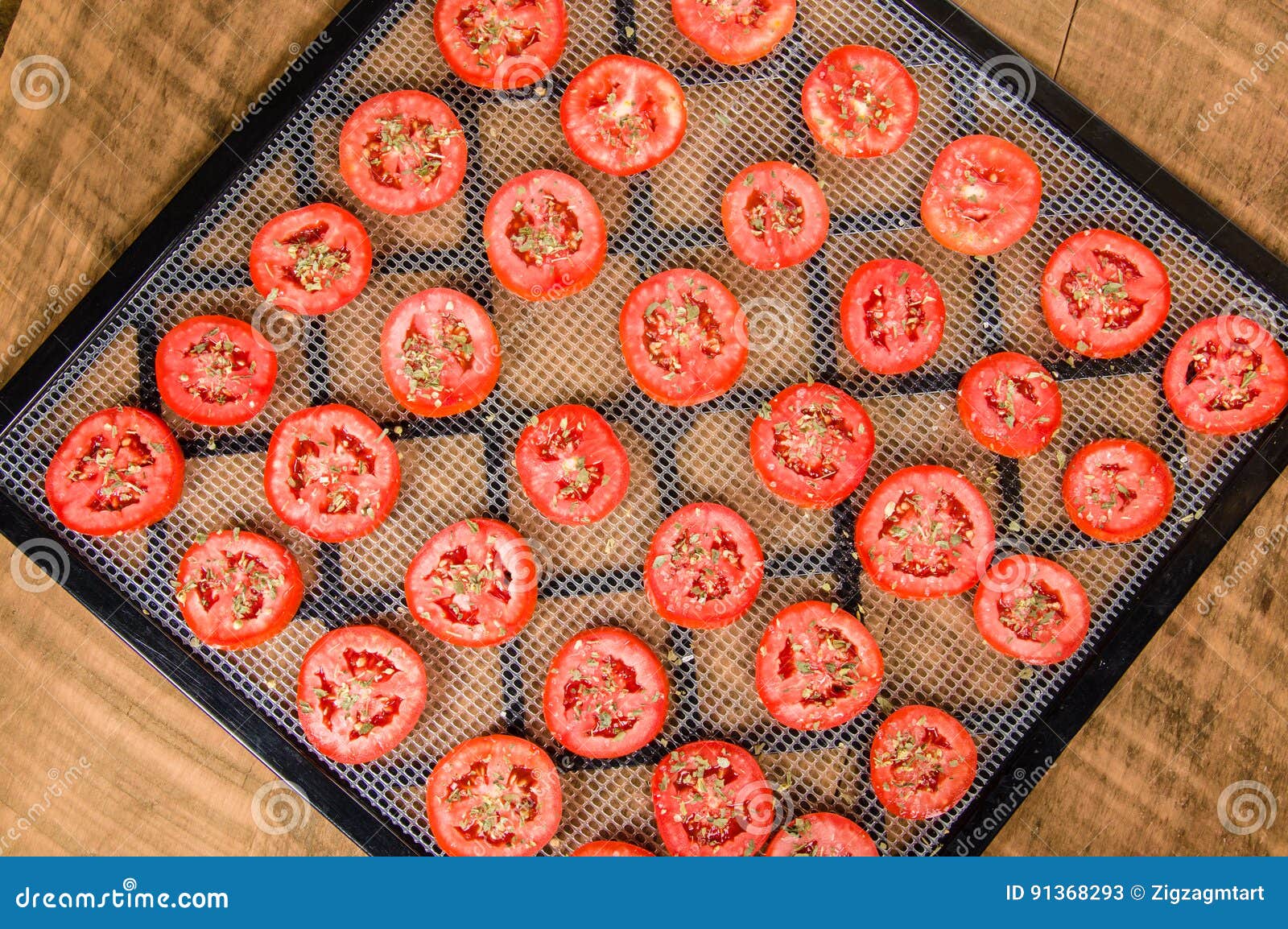 Slices of Tomatoes on Drying Rack Stock Image Image of crops, organic