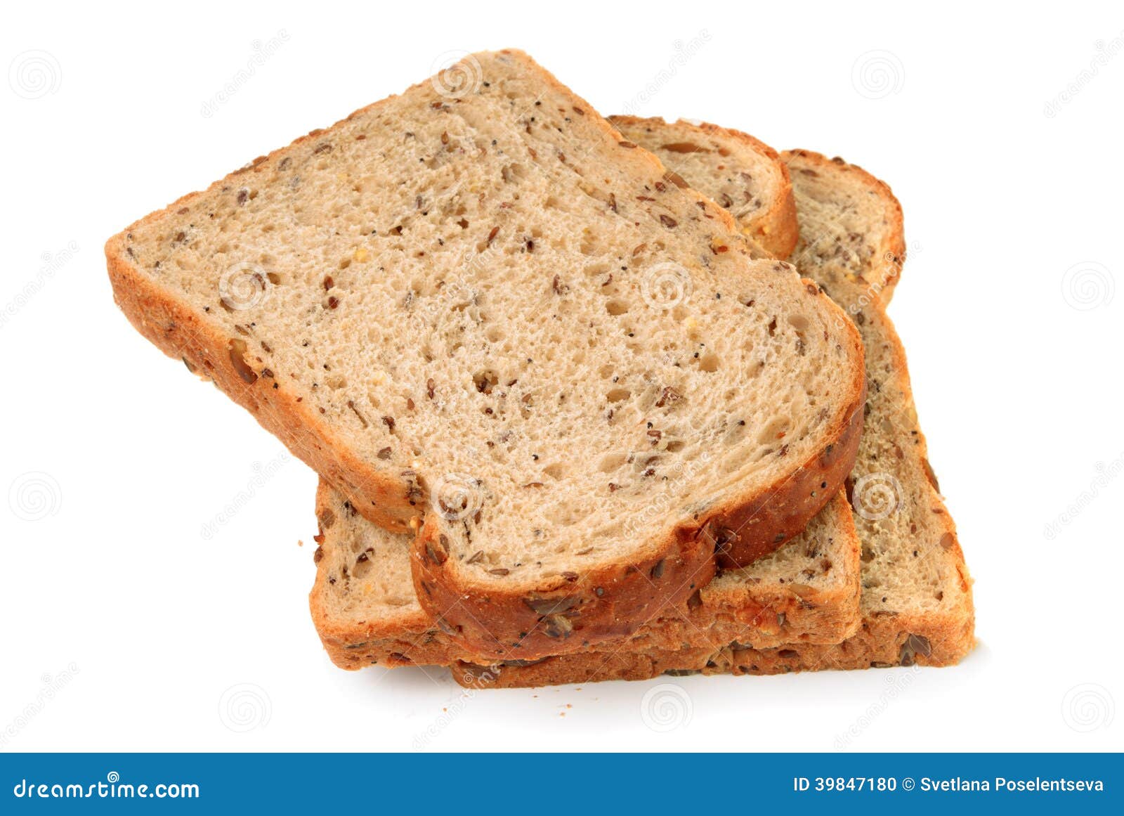 Slices Of Wholemeal Seeded Brown Bread Stock Photo Image of lifestyle