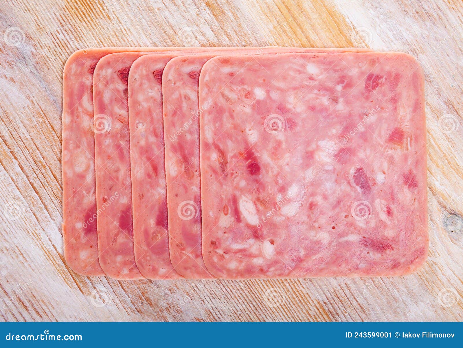 Slicing Chopped Ham from Pork Meat, No People Stock Image Image of spain, cutting 243599001