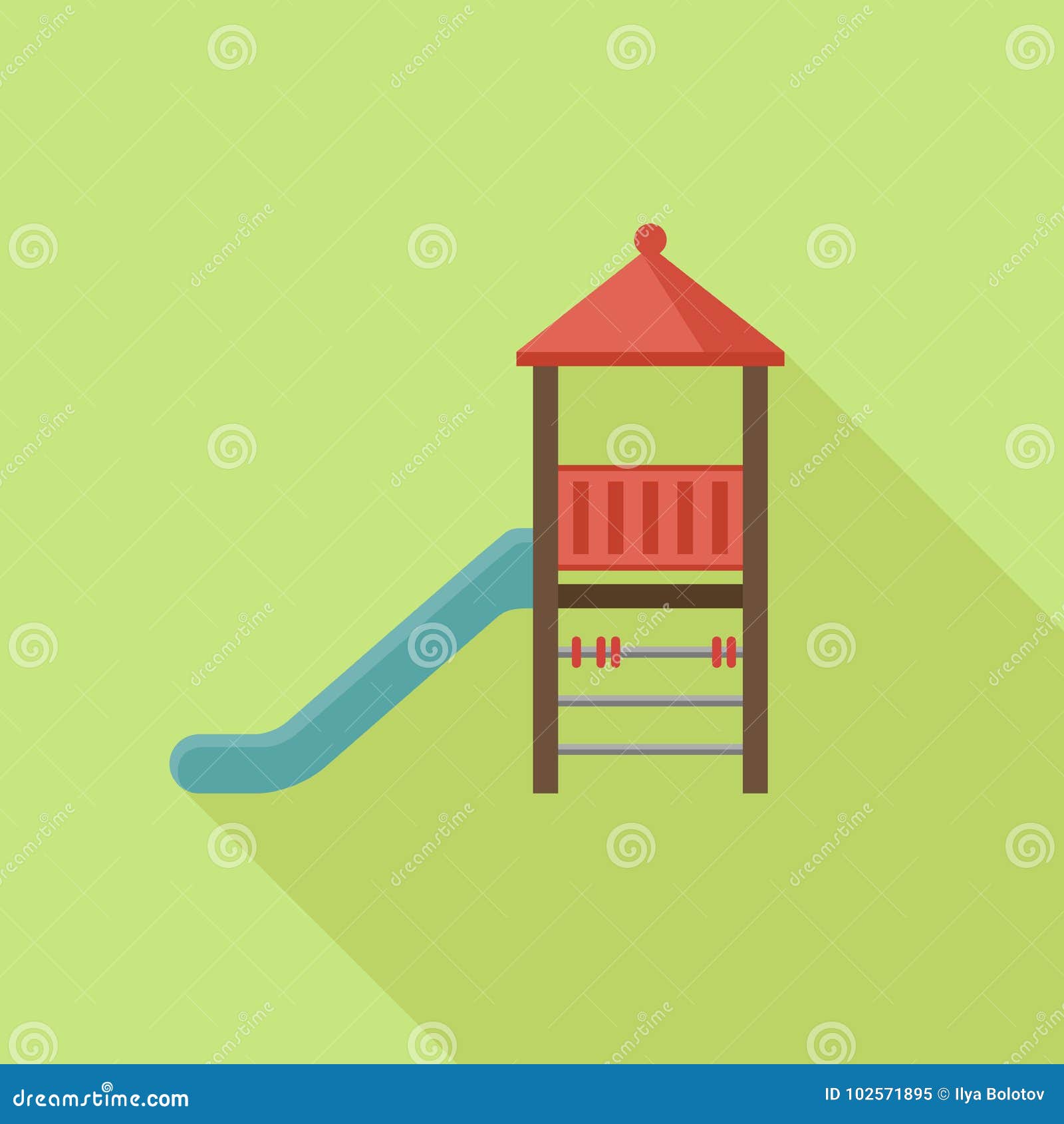 Slide play equipment stock vector. Illustration of activity 102571895