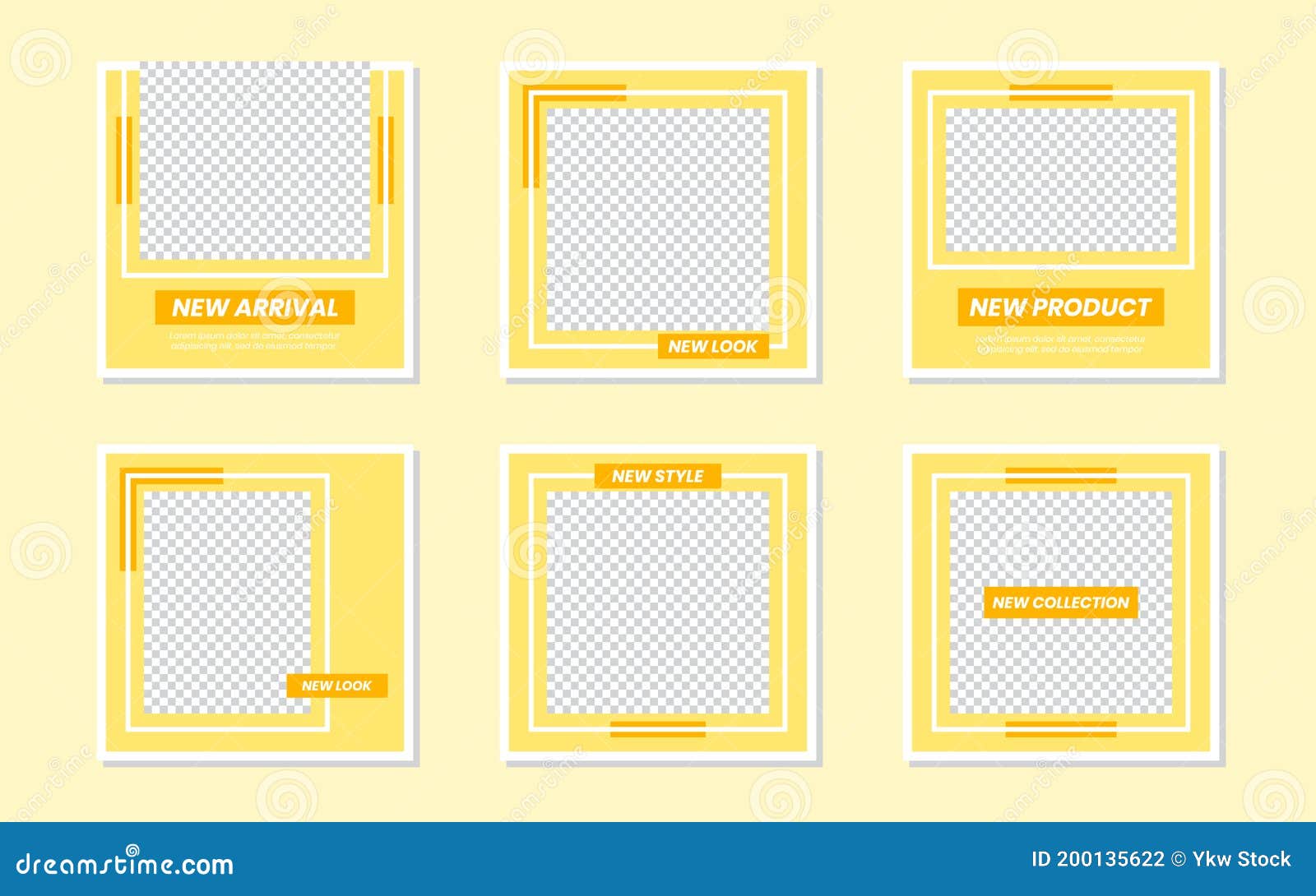 slides abstract unique editable modern social media banner yellow template. for personal