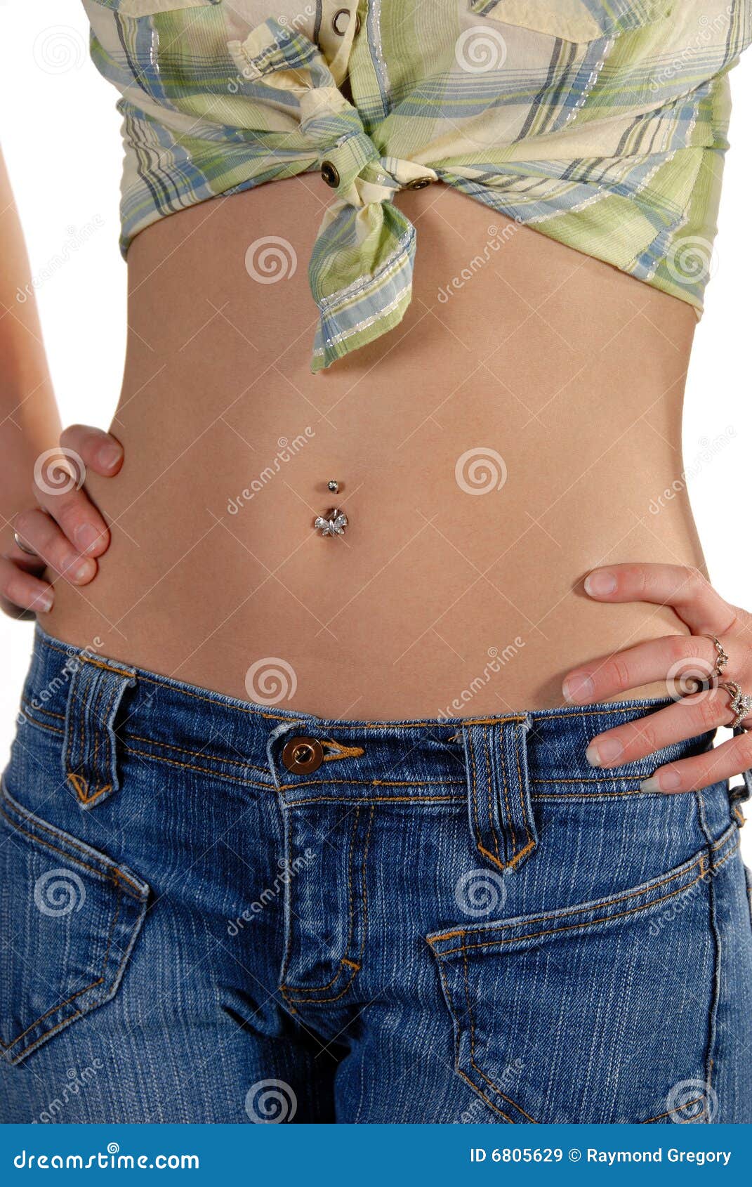 Slim Active Stomach Of Model Royalty Free Stock Images - Image: 6805629