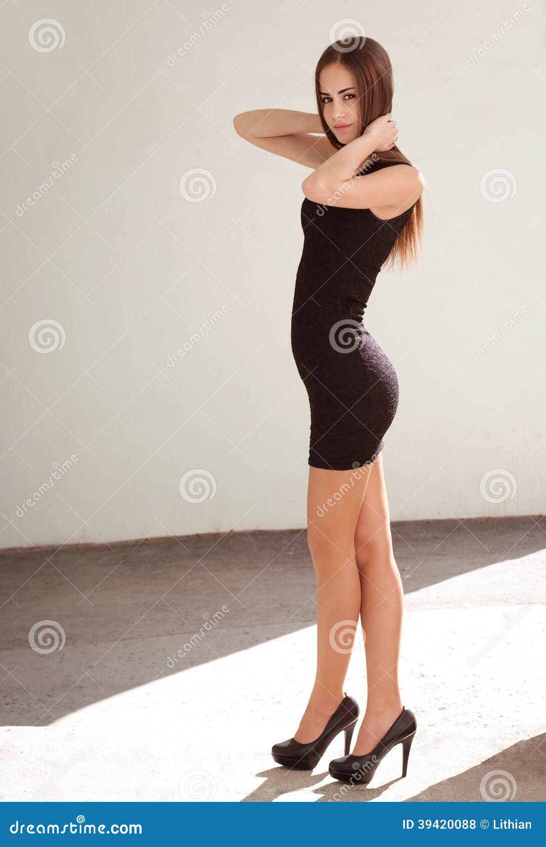 Slim beauty. stock photo. Image of confident, fashionable - 39420088