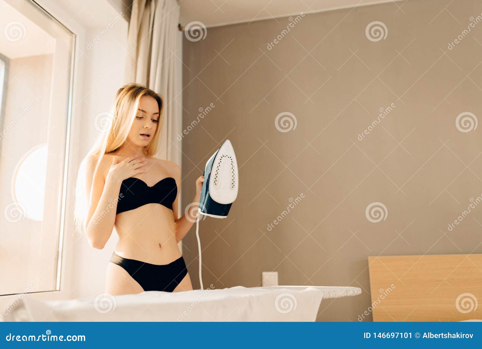 Woman Fastening Her Bra Stock Photos - Free & Royalty-Free Stock