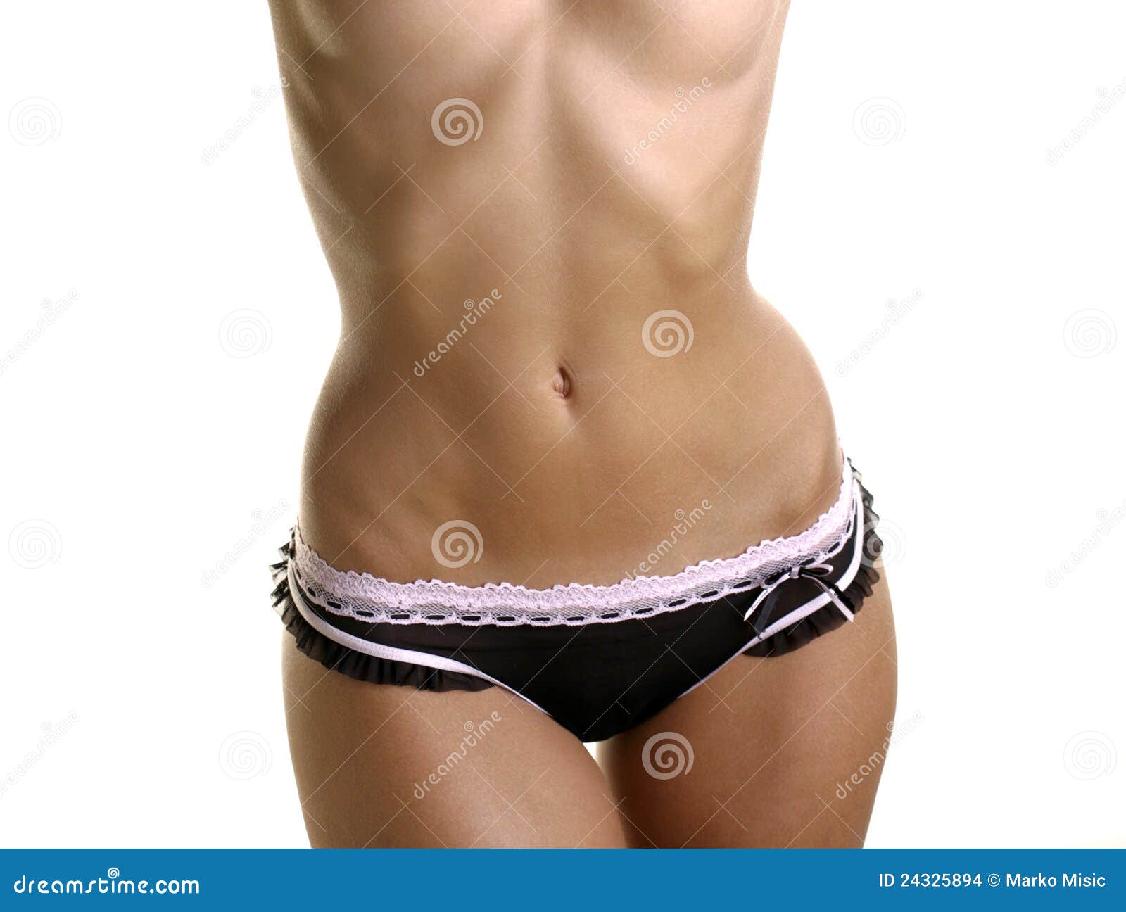 Slim Fit Female Body in Underwear Stock Photo - Image of legs, underwear:  24325894