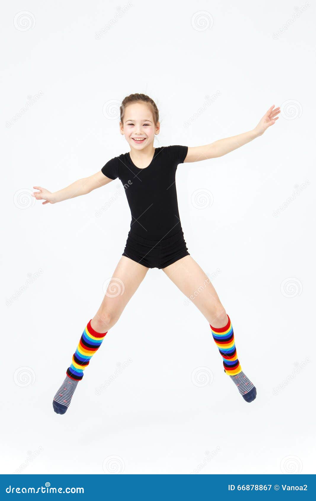 skinny teen girl dancing