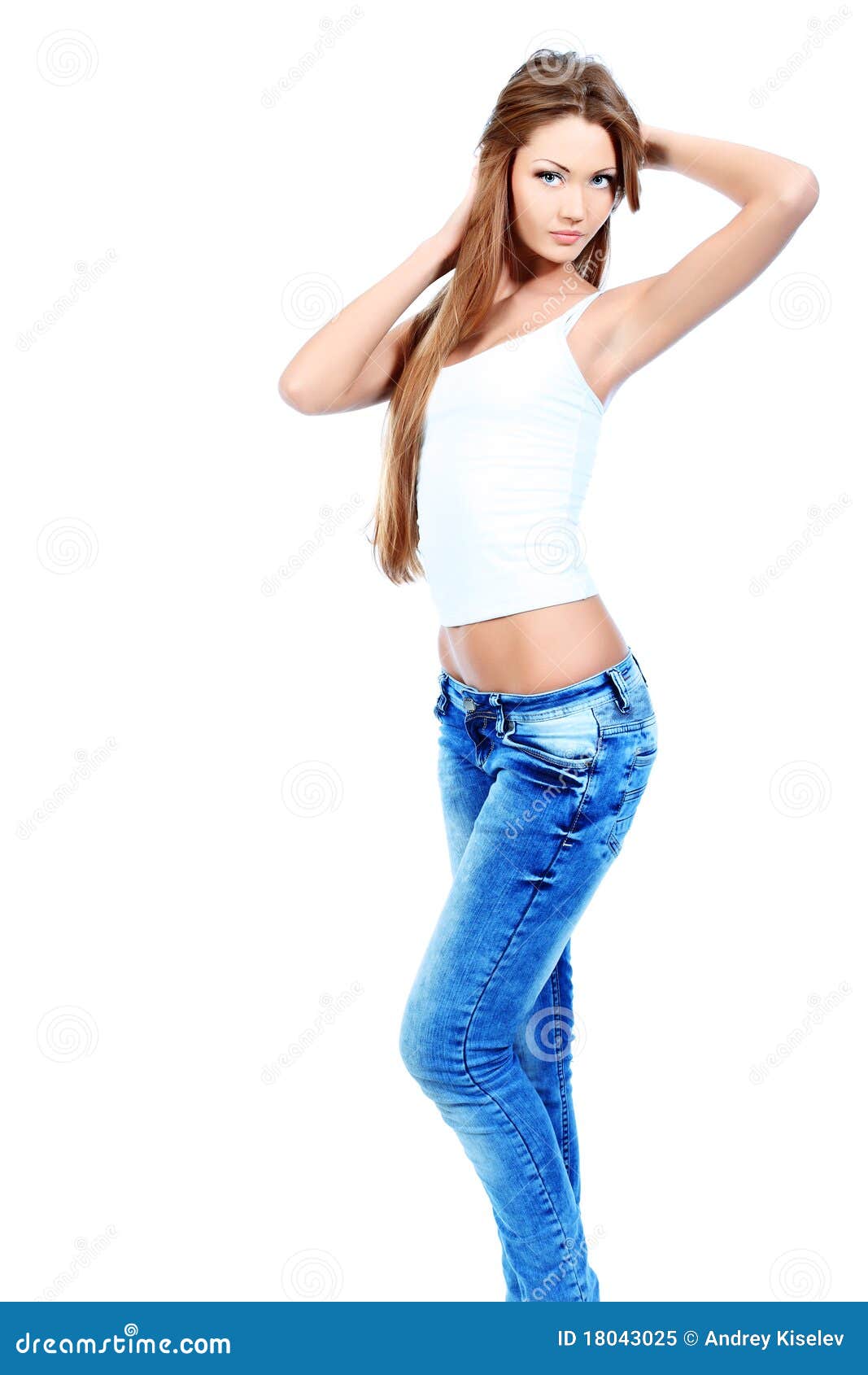 Slim woman stock image. Image of attractive, diet, body - 18043025