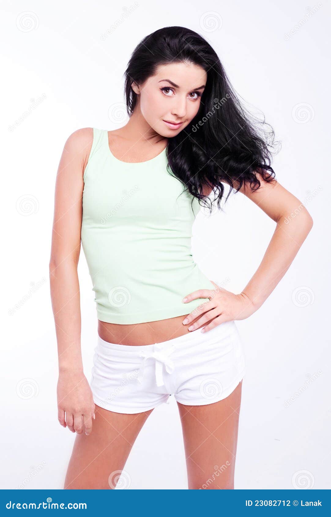 Slim woman stock photo. Image of model, casual, positive - 23082712