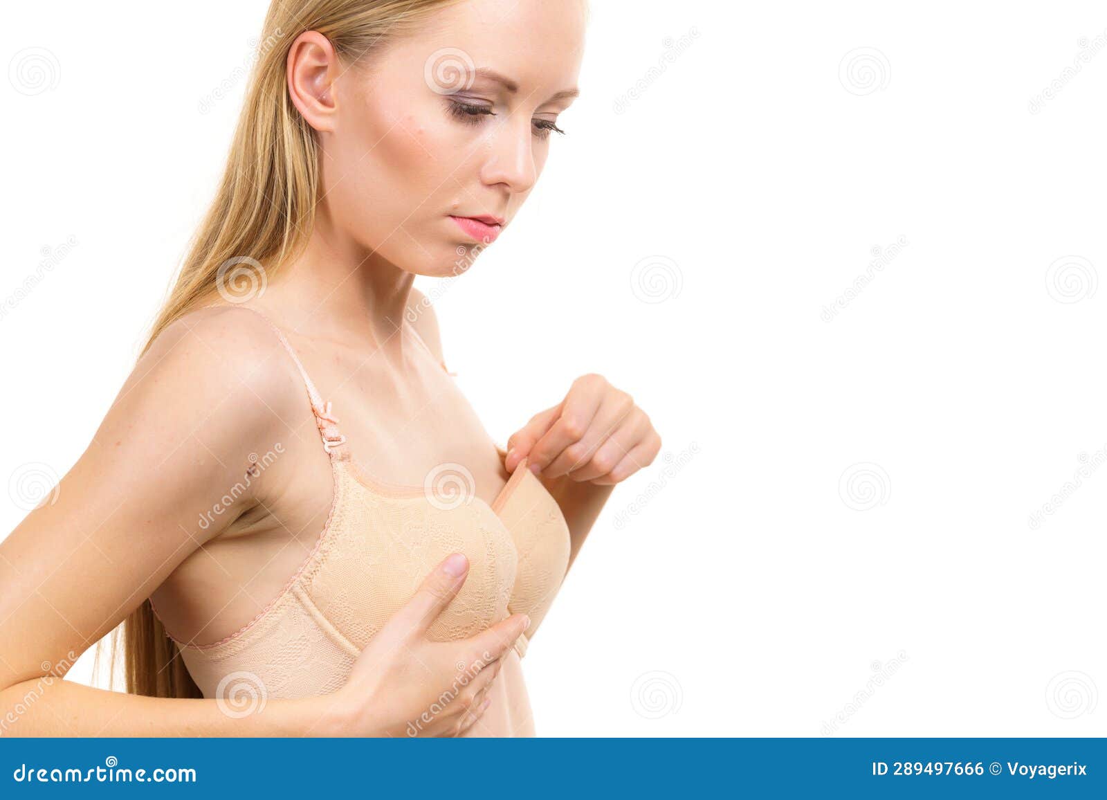 Girl Wearing Wrong Size Bra Stock Photos - Free & Royalty-Free