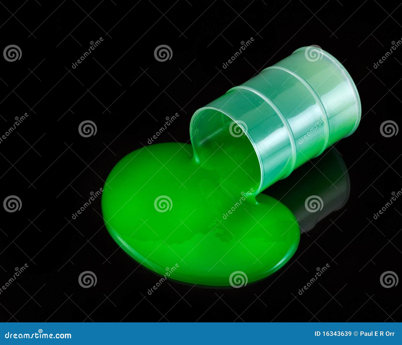 Slime barrel on black stock image. Image of food, single - 16343639