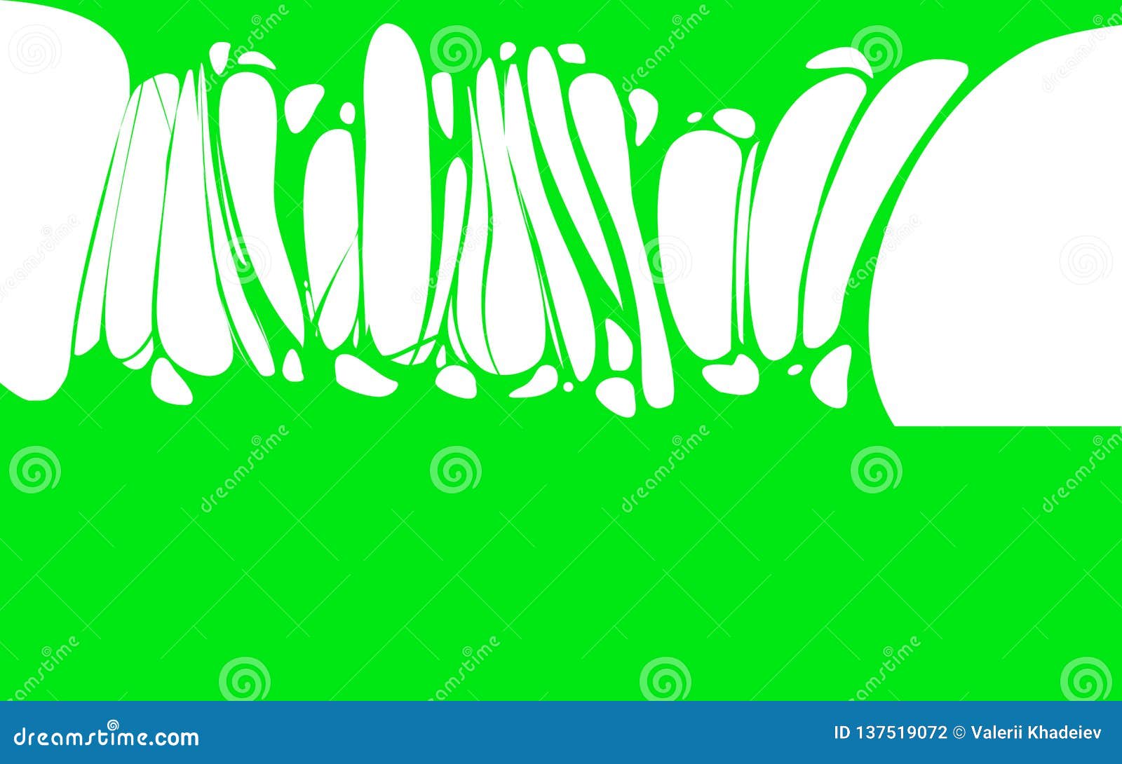 Sticky slime white template banner with copy space. Popular kids