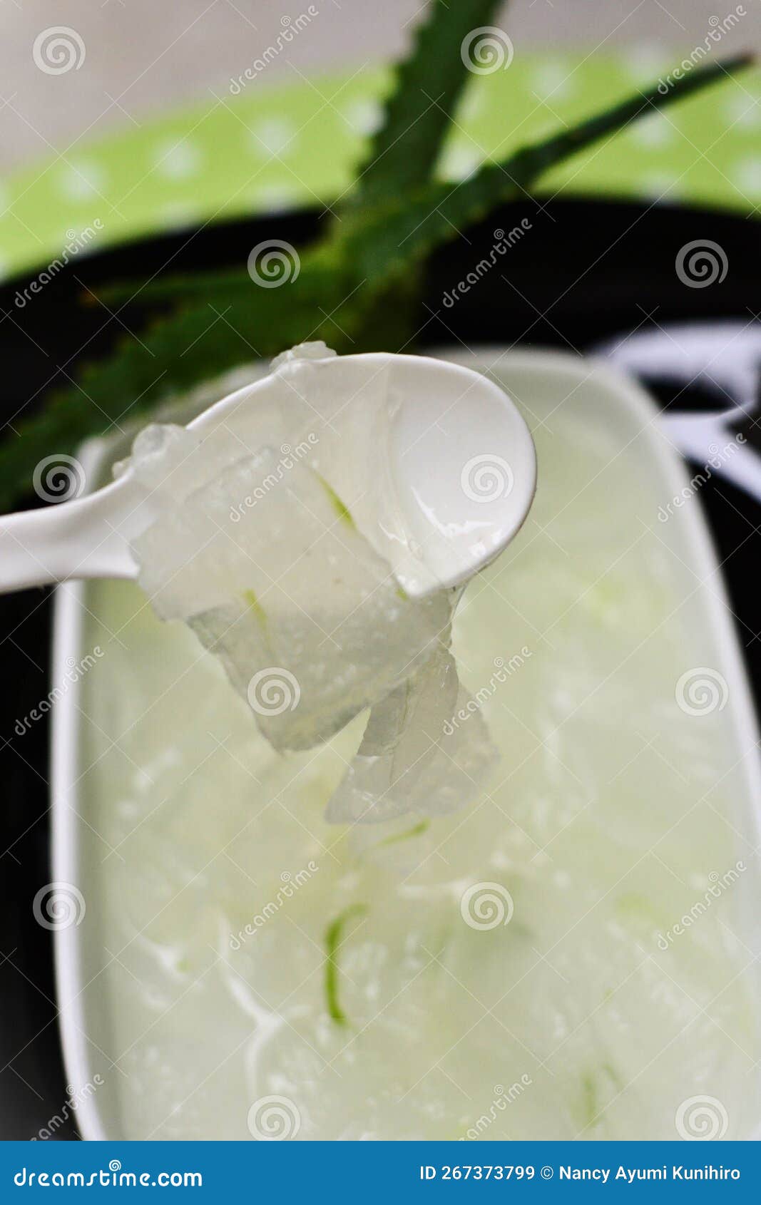 details of the juice taken from the leaves of aloe vera