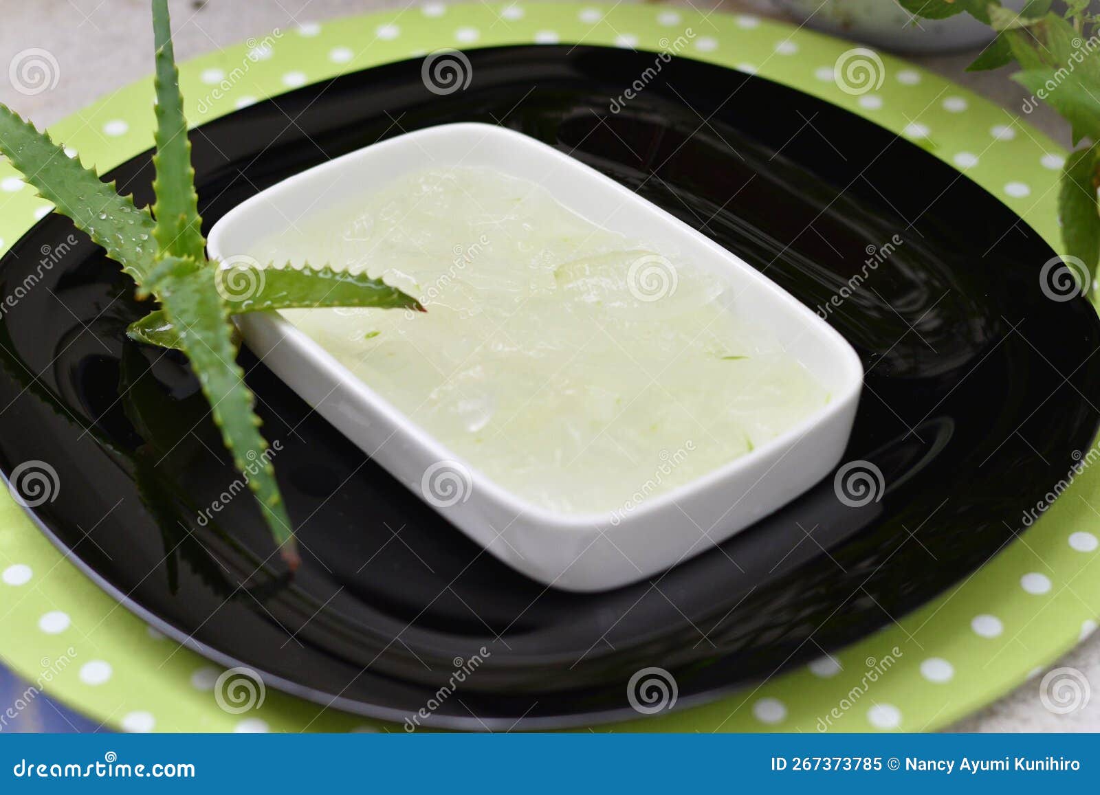juice extracted from aloe vera leaves